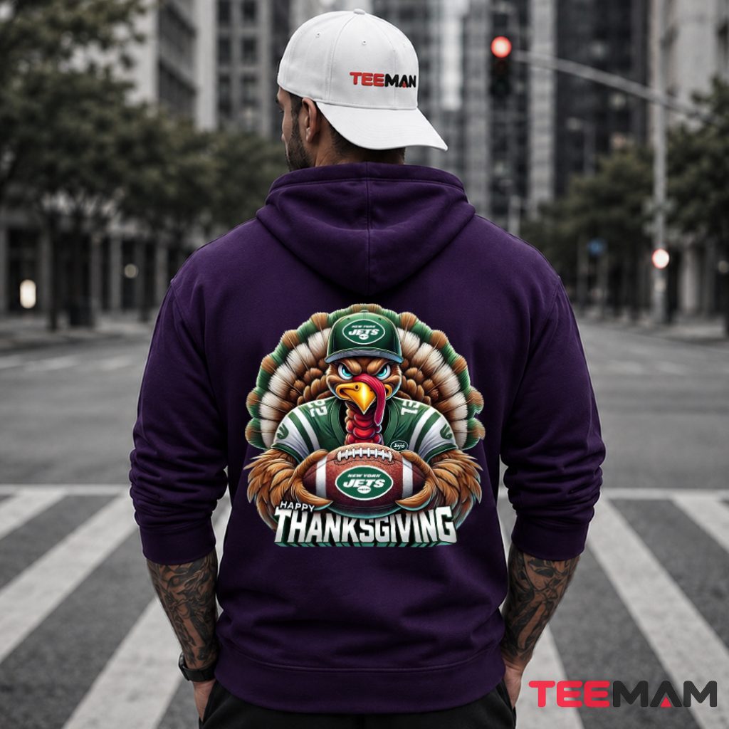 New York Jets Turkey Happy Thanksgiving Player Hoodie New York Jets Turkey Happy Thanksgiving Player Hoodie