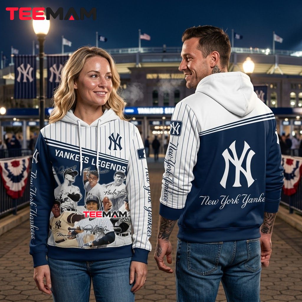 New York Yankees 3D Hoodie Legends Players Back New York Yankees 3D Hoodie Legends Players Back