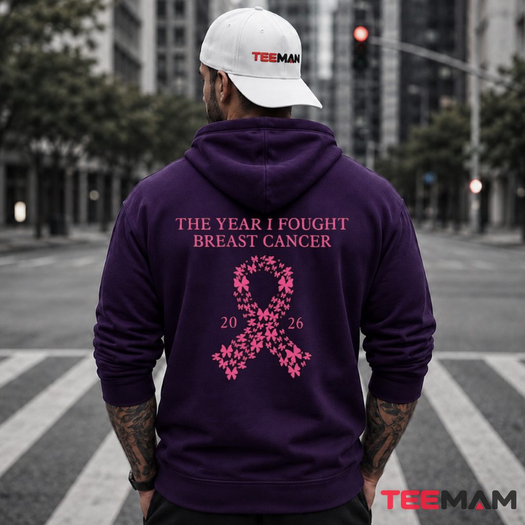 No duplicate found.The Year I Fought Breast Cancer 2026 Butterfly Ribbon Hoodie No duplicate found.The Year I Fought Breast Cancer 2026 Butterfly Ribbon Hoodie