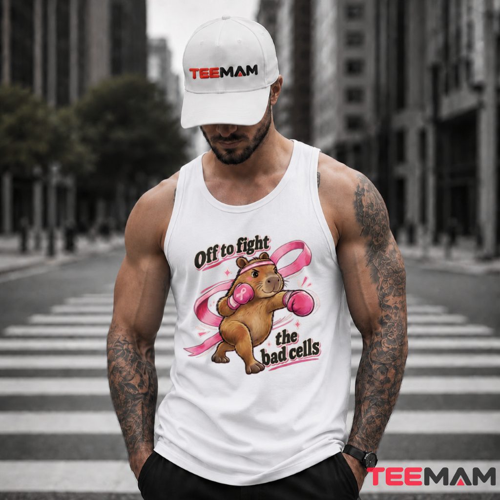 Off To Fight The Bad Cells Boxing Capybara Tank Top Off To Fight The Bad Cells Boxing Capybara Tank Top