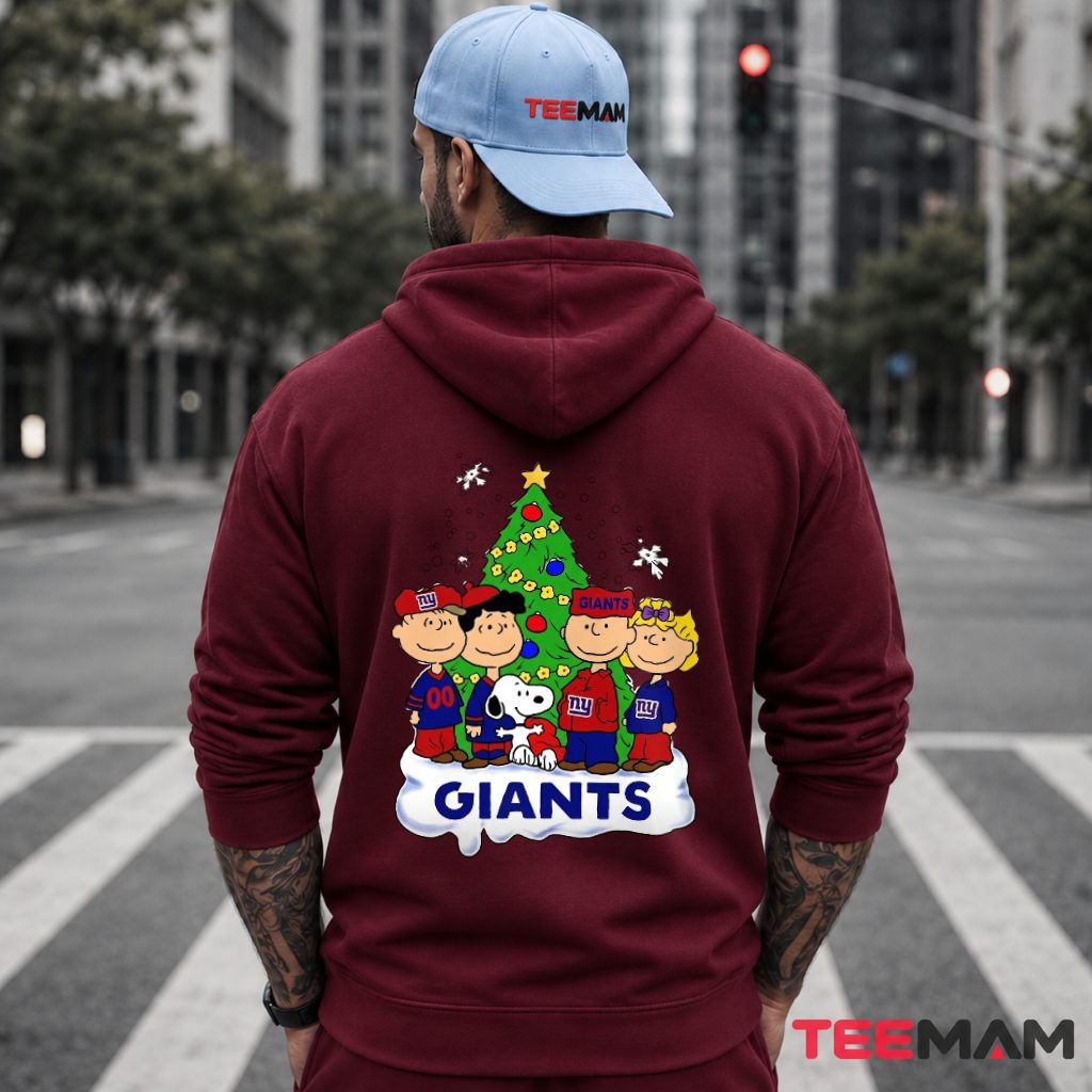 Peanuts New York Giants Christmas Holiday Hoodie Peanuts New York Giants Christmas Holiday Hoodie