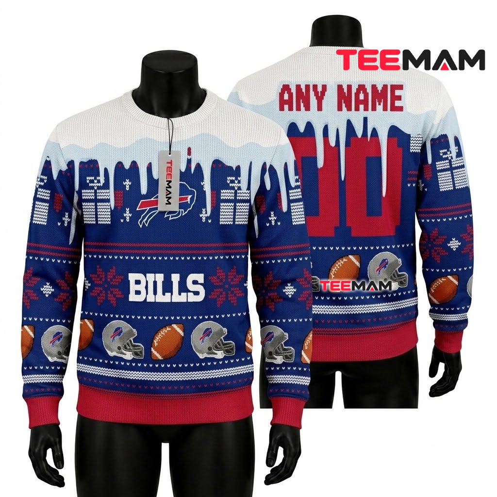 Personalized Green Bay Packers Christmas Ugly Sweater Snoopy Doghouse Design