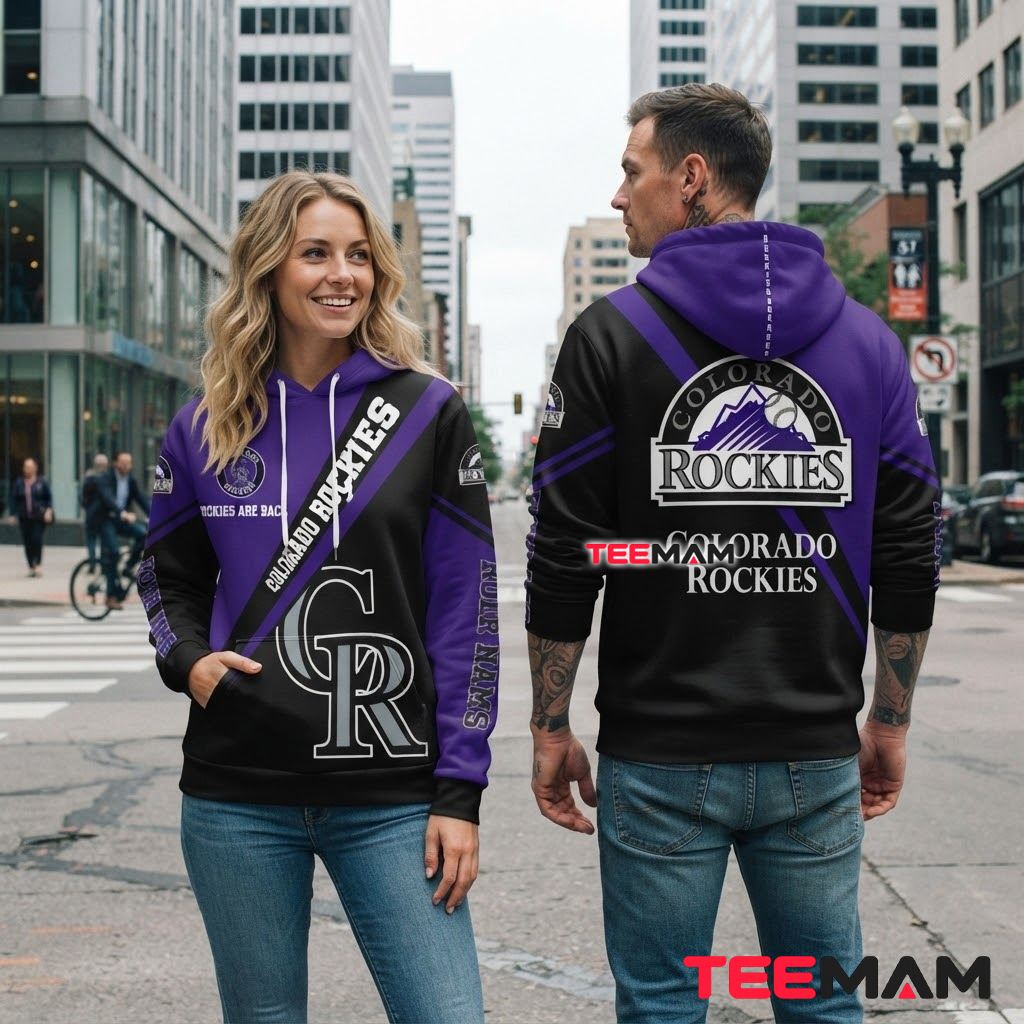 Personalized Colorado Rockies 3D Hoodie Rockies Are Back Diagonal Stripe Back Personalized Colorado Rockies 3D Hoodie Rockies Are Back Diagonal Stripe Back