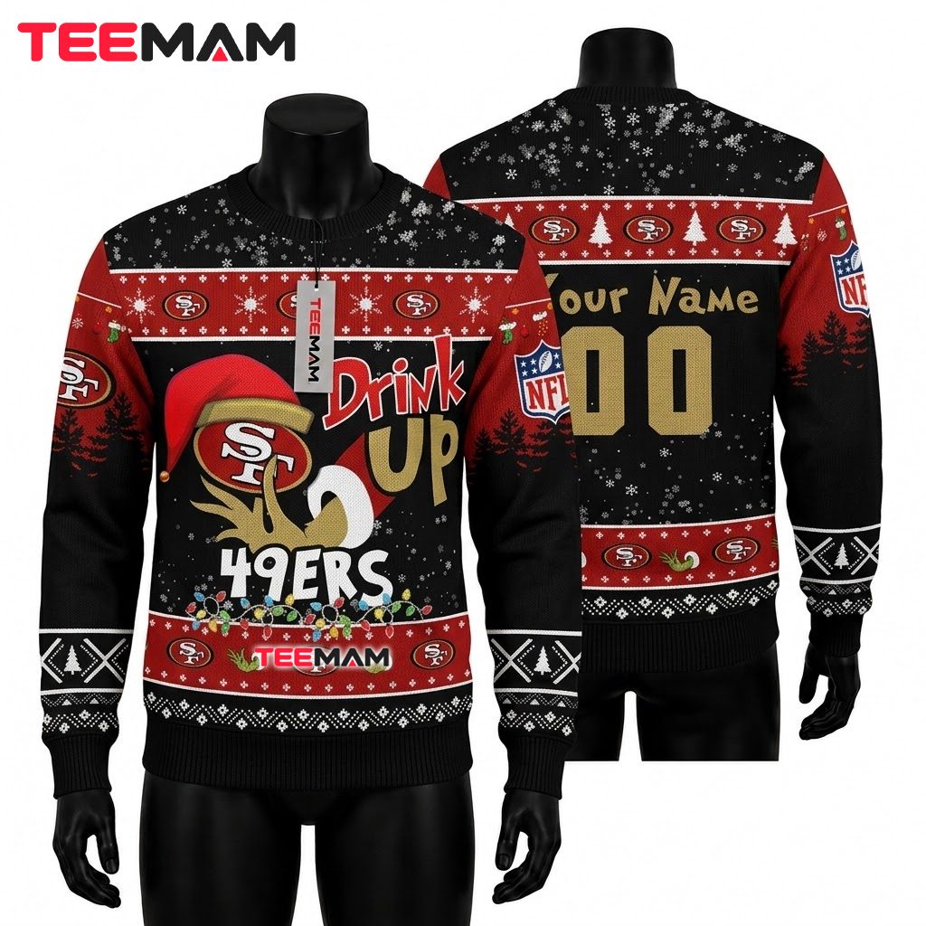 Personalized Pittsburgh Steelers Ugly Christmas Sweater Gucci Pattern Design