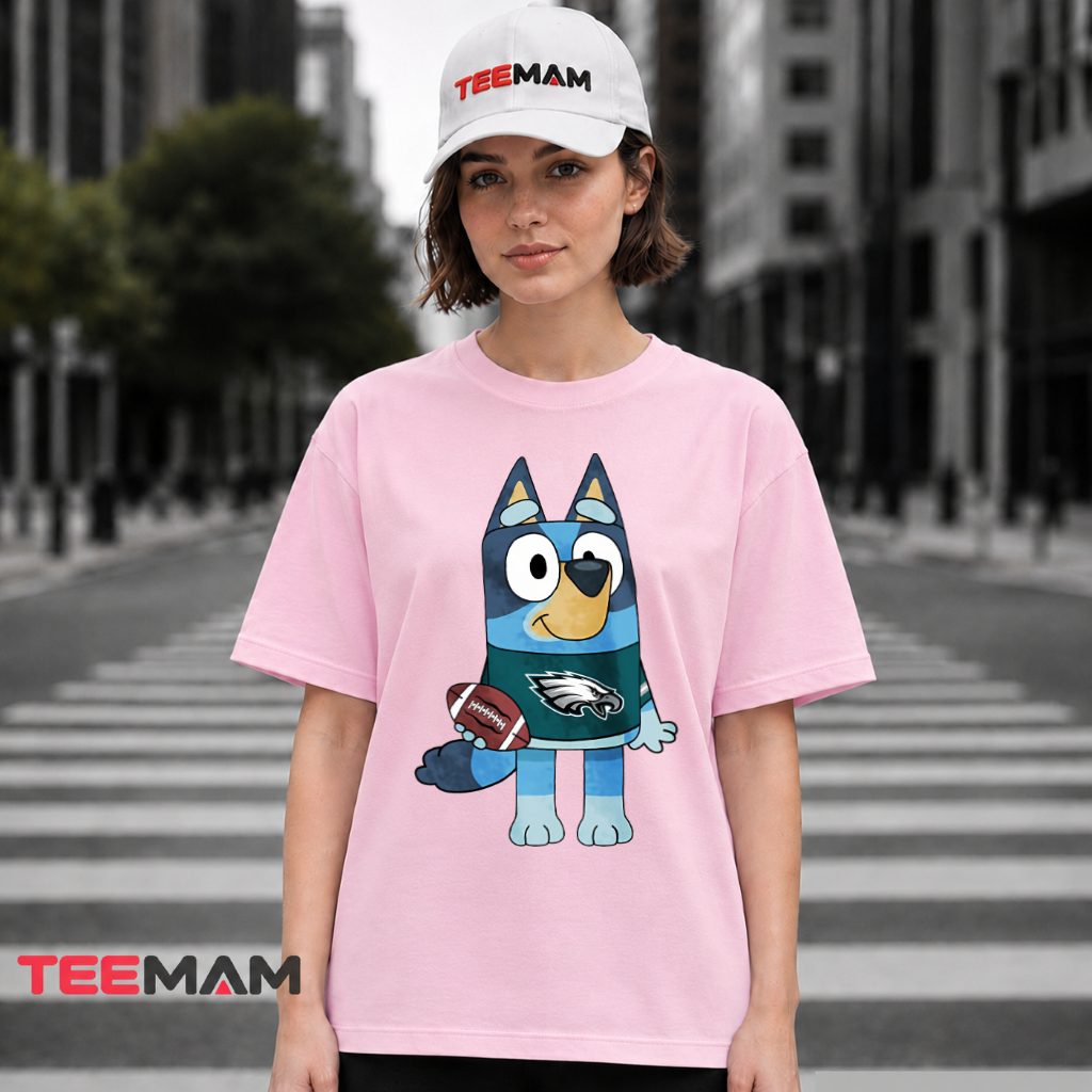 Philadelphia Eagles Bluey Football Fan T-Shirt