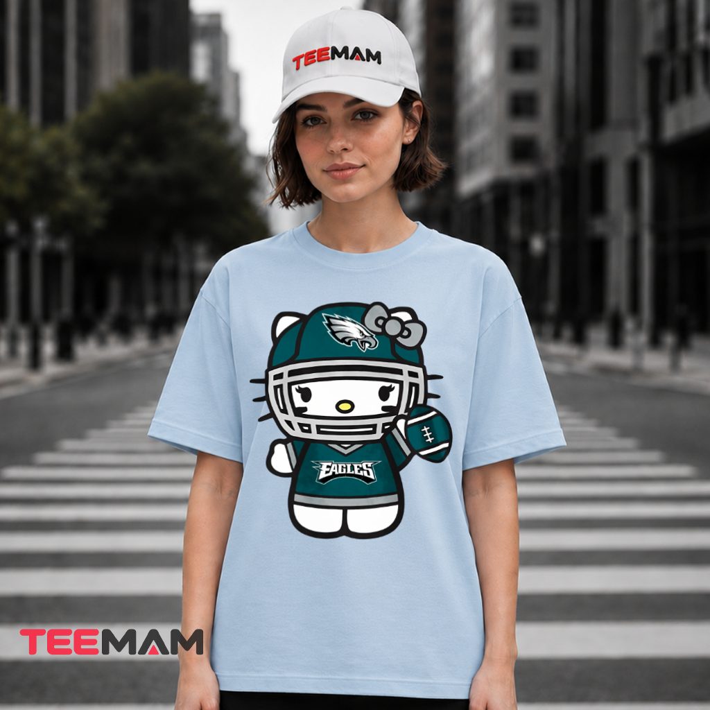 Philadelphia Eagles Hello Kitty Helmet T-Shirt