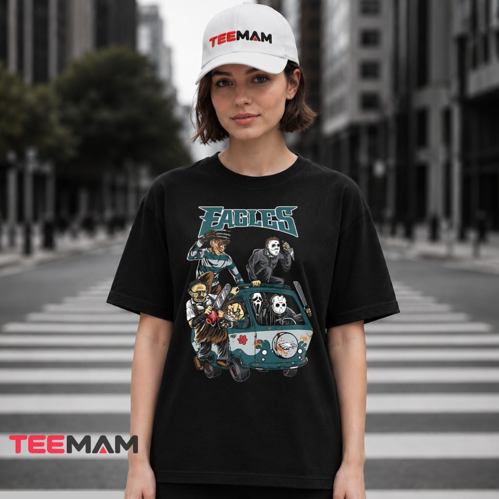 Philadelphia Eagles Horror Characters Killer Van T-Shirt