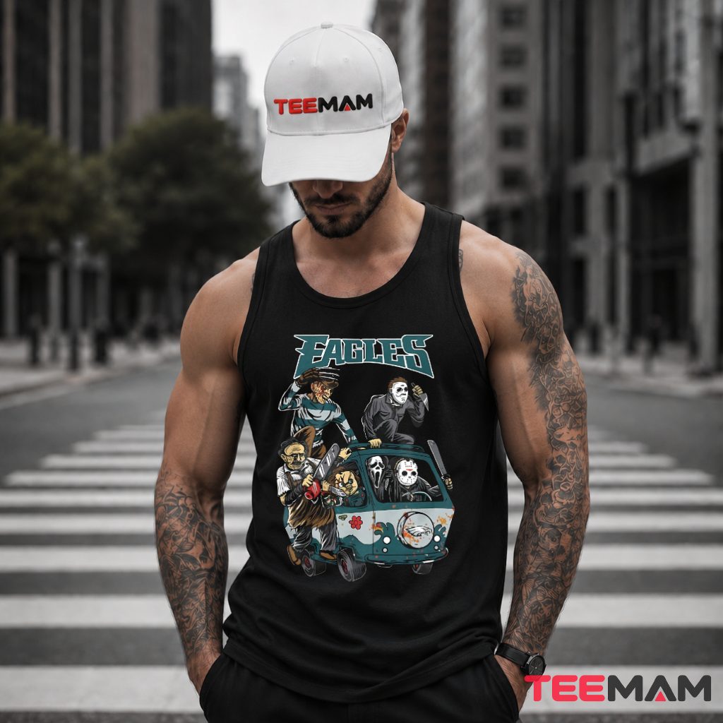 Philadelphia Eagles Horror Characters Killer Van Tank Top Philadelphia Eagles Horror Characters Killer Van Tank Top