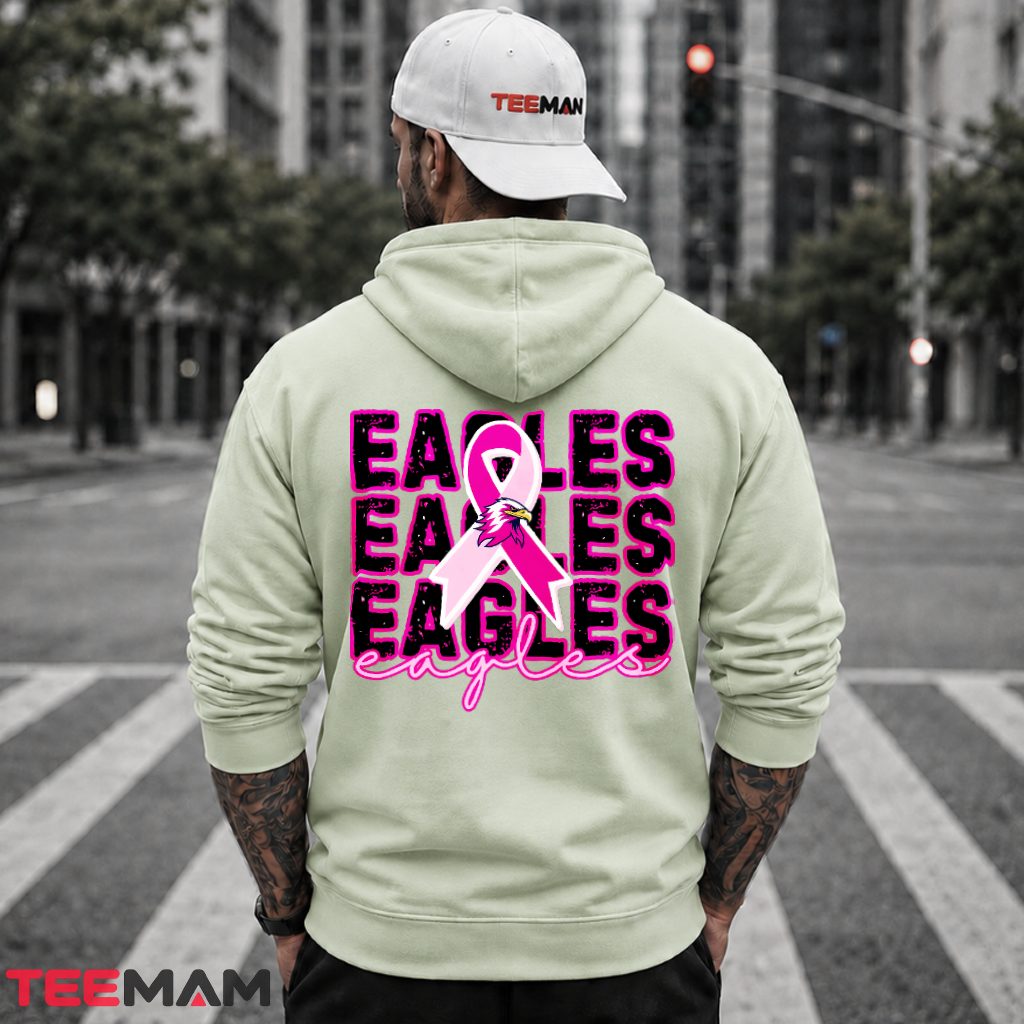 Philadelphia Eagles Pink Ribbon Awareness Hoodie Philadelphia Eagles Pink Ribbon Awareness Hoodie