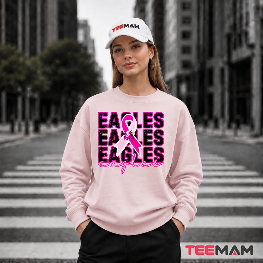Philadelphia Eagles Pink Ribbon Awareness Long Sleeve Philadelphia Eagles Pink Ribbon Awareness Long Sleeve
