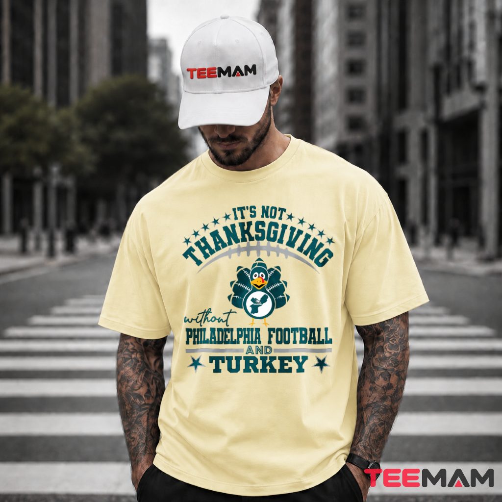 Philadelphia Eagles Thanksgiving Turkey Football T-Shirt