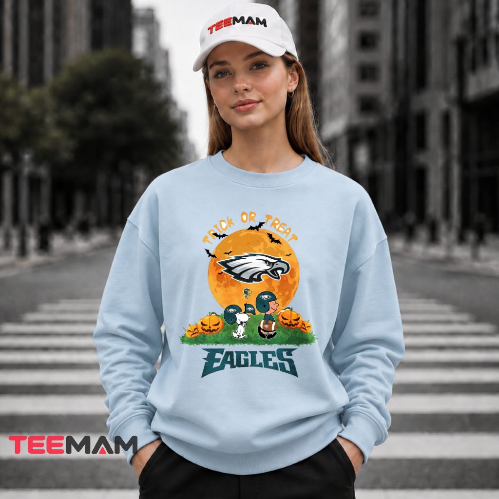 Philadelphia Eagles Trick Or Treat Snoopy Long Sleeve Philadelphia Eagles Trick Or Treat Snoopy Long Sleeve