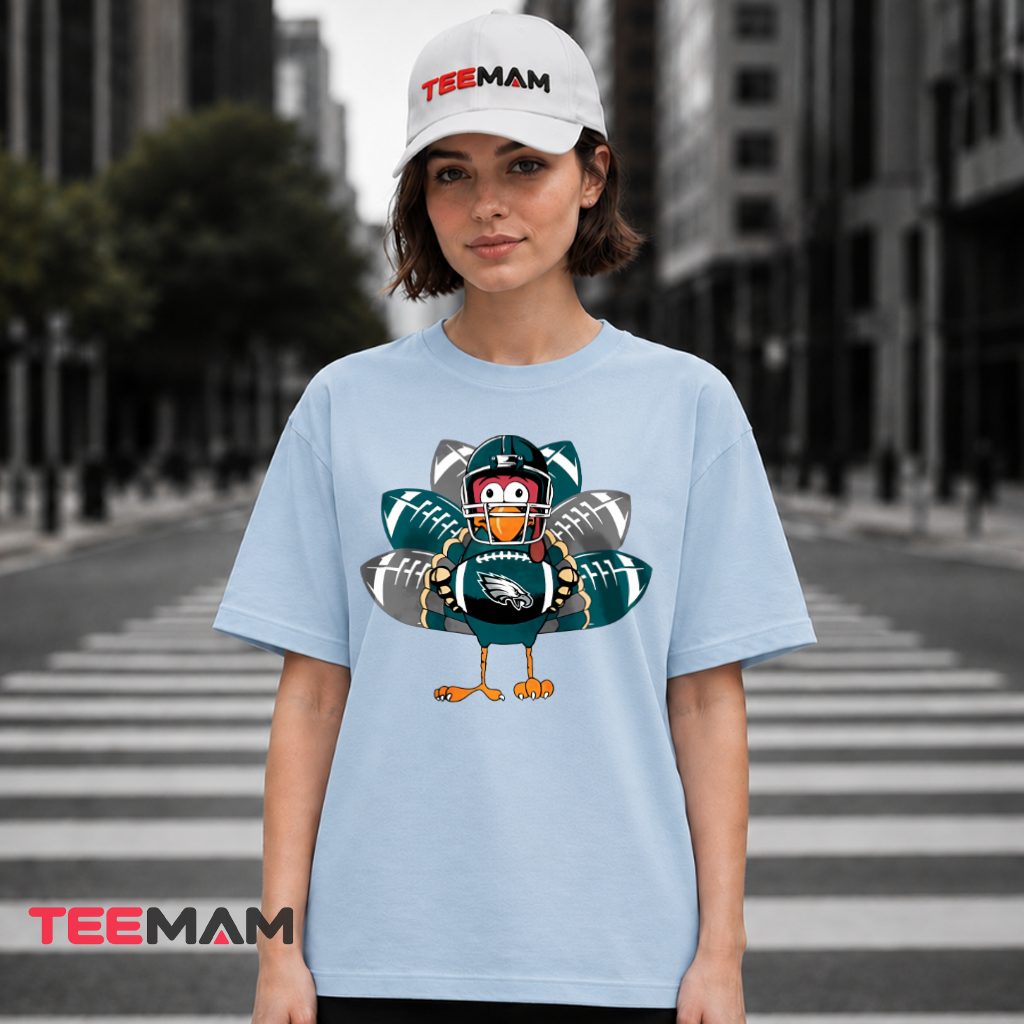 Philadelphia Eagles Turkey Helmet Football T-Shirt