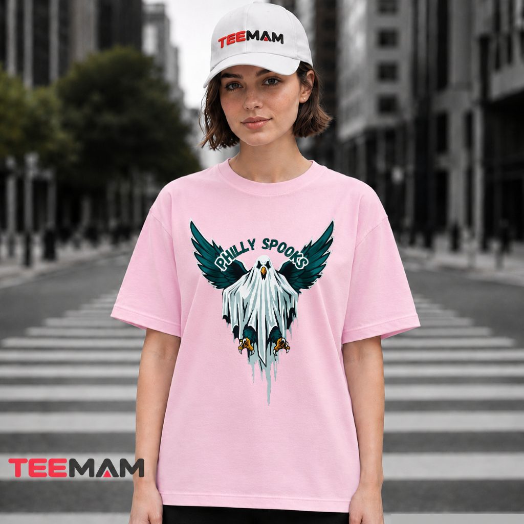 Philly Spooks Halloween Eagle Ghost T-Shirt