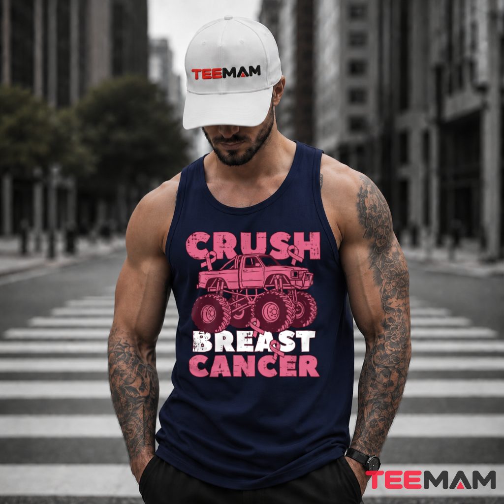 Pink Truck Crush Breast Cancer Awareness Tank Top Pink Truck Crush Breast Cancer Awareness Tank Top