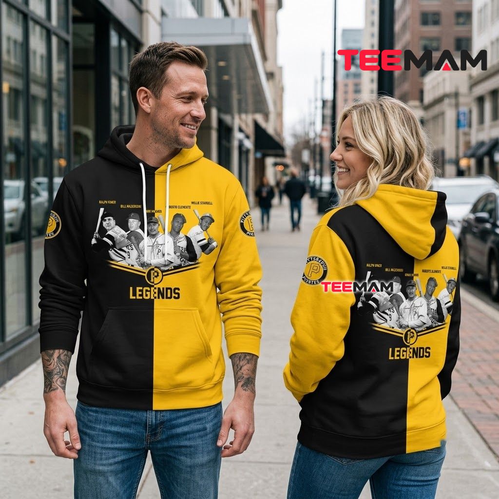 Pittsburgh Pirates All Over Print 3D Hoodie Legends Split Color Back Pittsburgh Pirates All Over Print 3D Hoodie Legends Split Color Back