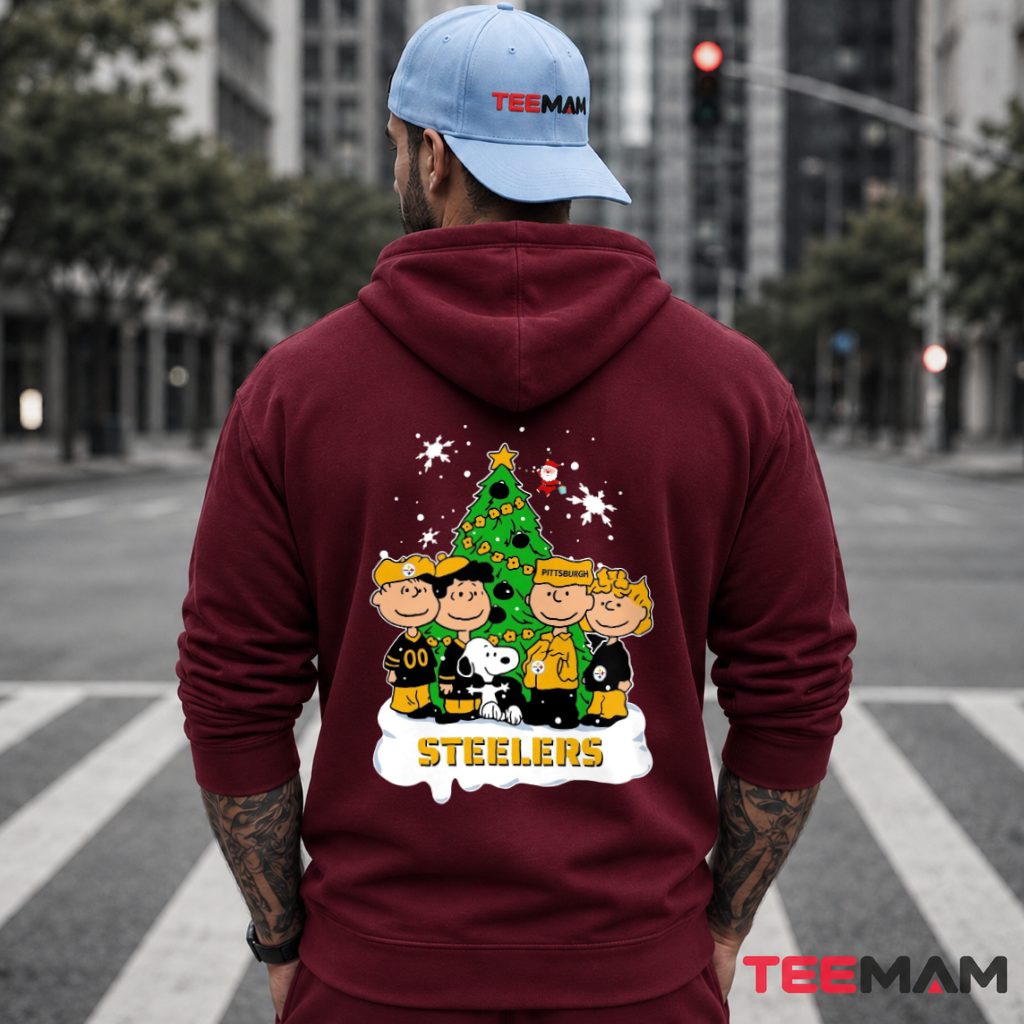 Pittsburgh Steelers Peanuts Christmas Tree Hoodie Pittsburgh Steelers Peanuts Christmas Tree Hoodie
