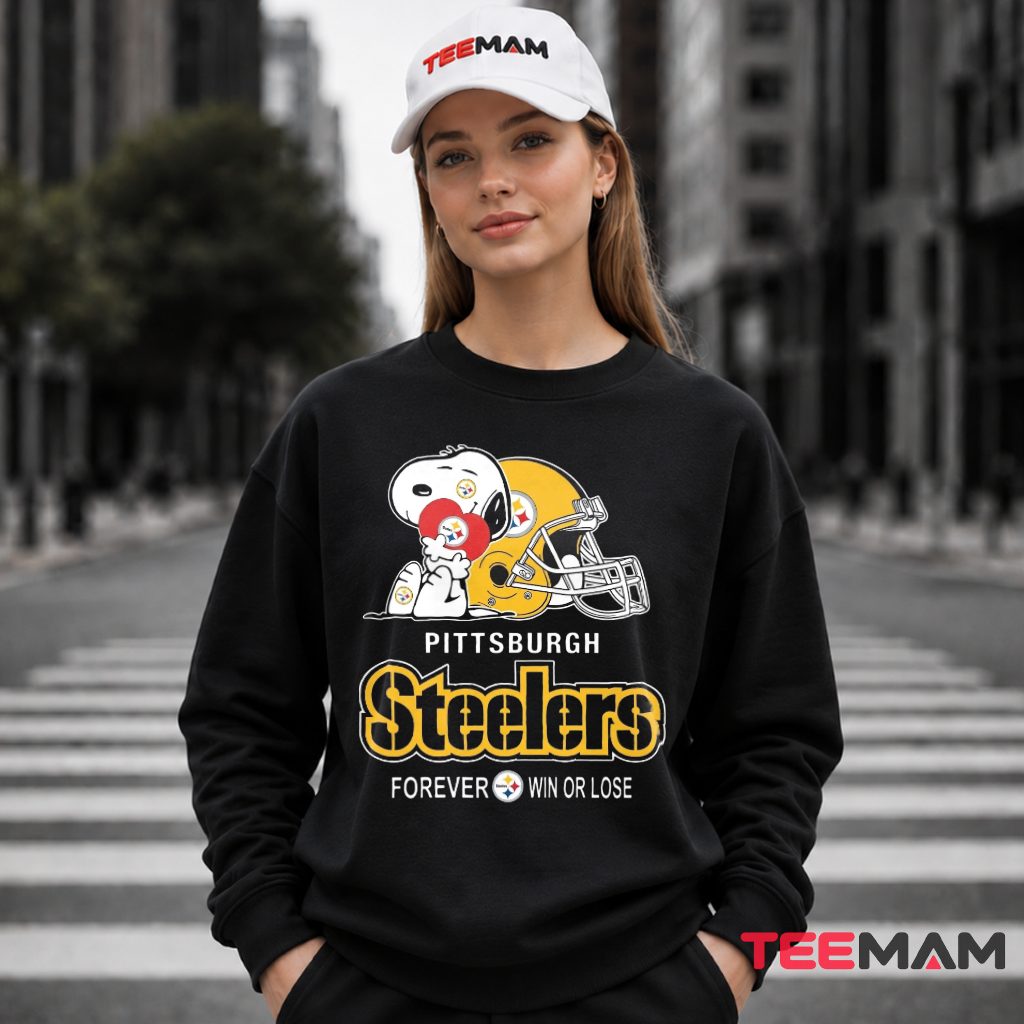 Pittsburgh Steelers Snoopy Forever Football Long Sleeve Pittsburgh Steelers Snoopy Forever Football Long Sleeve