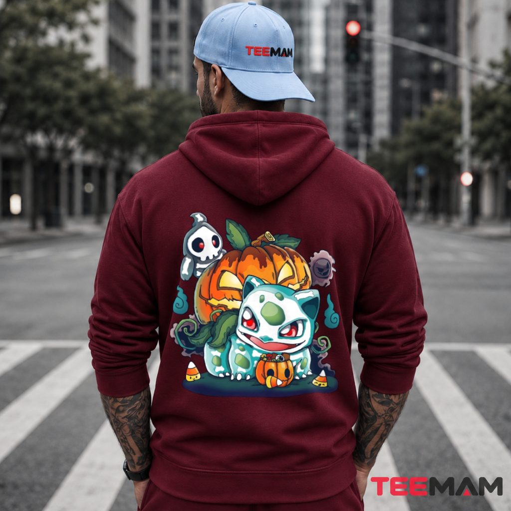 Pokemon Halloween Bulbasaur Duskull Pumpkin Hoodie Pokemon Halloween Bulbasaur Duskull Pumpkin Hoodie