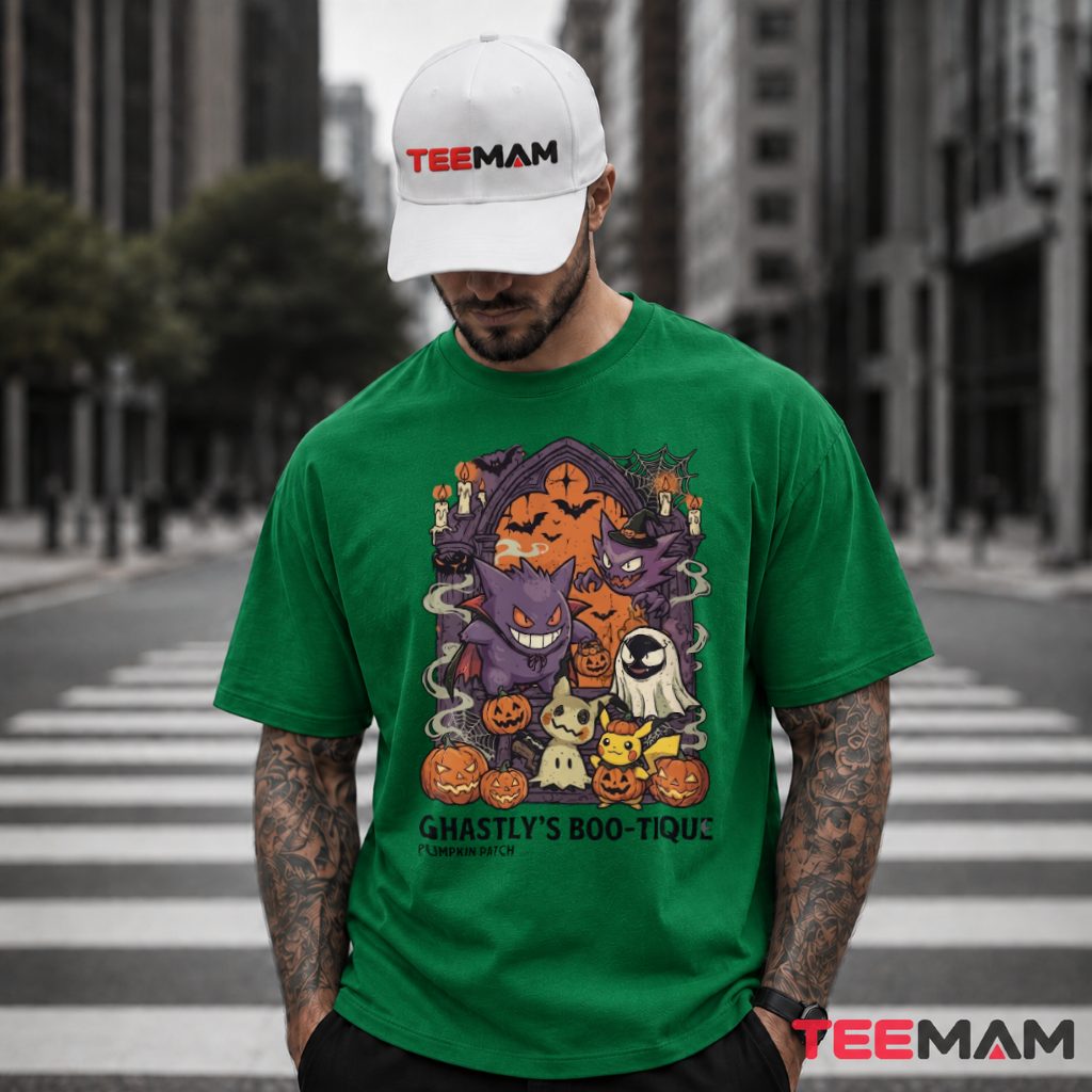 Pokemon Halloween Gengar Pikachu Mimikyu T-Shirt
