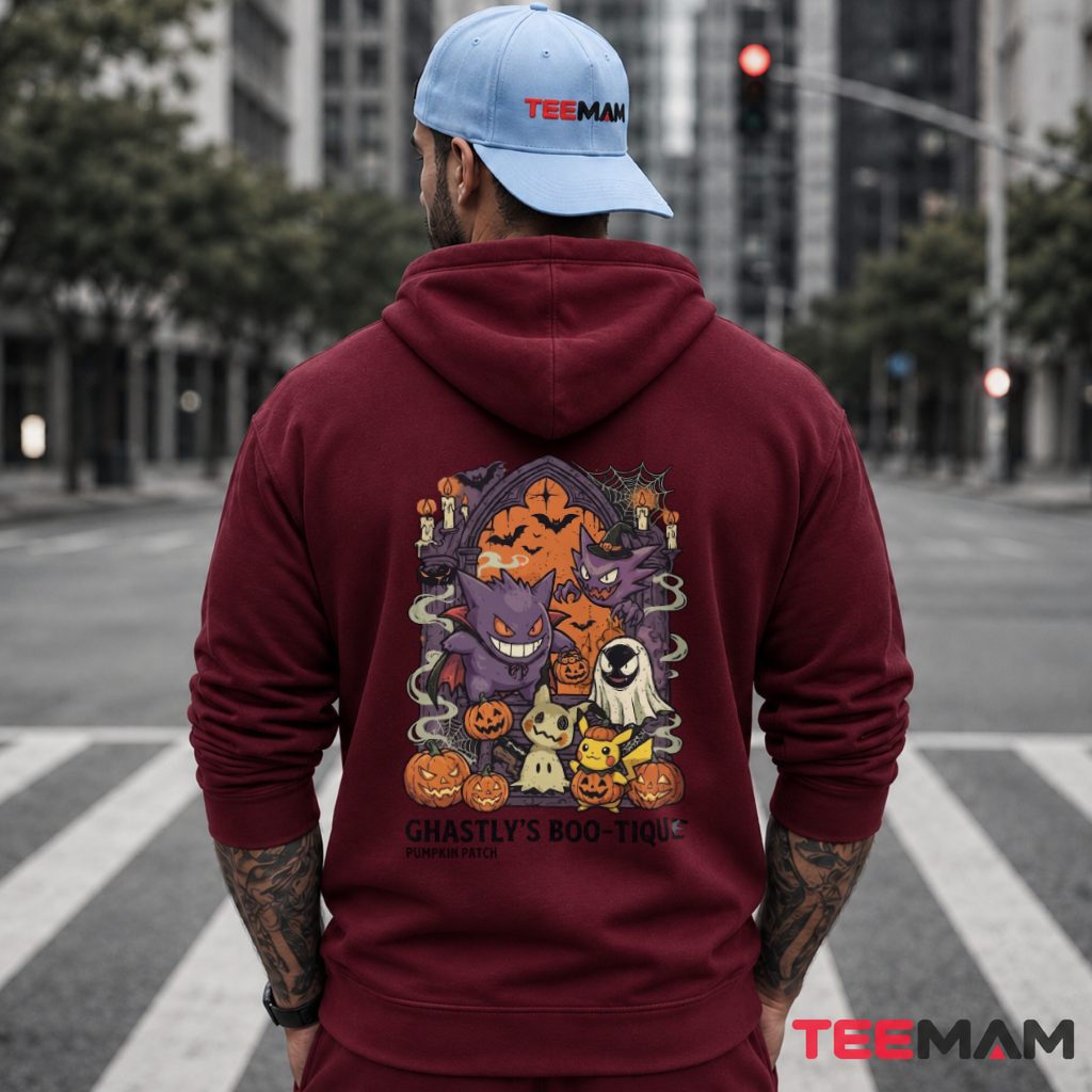 Pokemon Halloween Gengar Pikachu Mimikyu Hoodie Pokemon Halloween Gengar Pikachu Mimikyu Hoodie