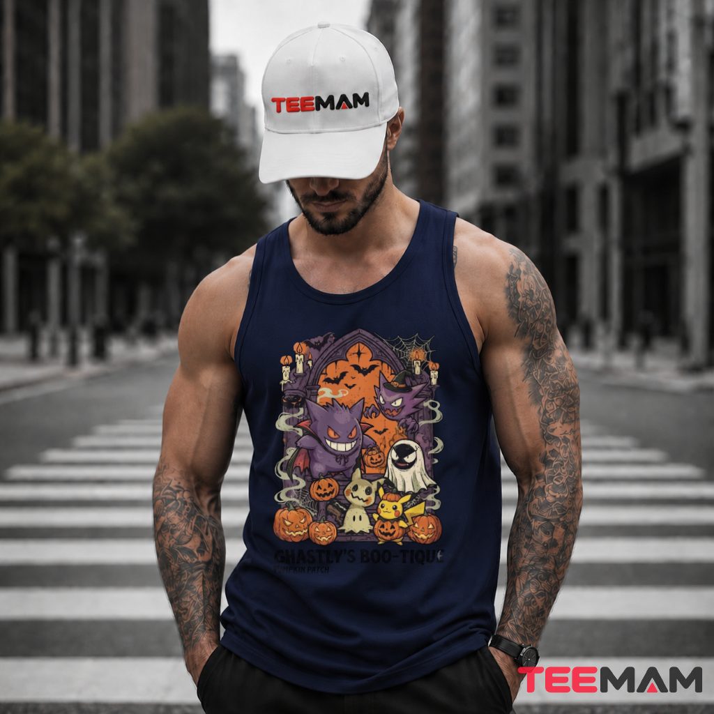 Pokemon Halloween Gengar Pikachu Mimikyu Tank Top Pokemon Halloween Gengar Pikachu Mimikyu Tank Top