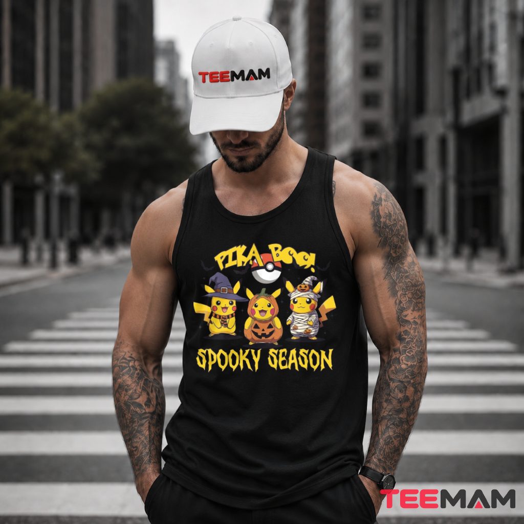 Pokemon Halloween Pikachu Witch Mummy Pumpkin Tank Top Pokemon Halloween Pikachu Witch Mummy Pumpkin Tank Top