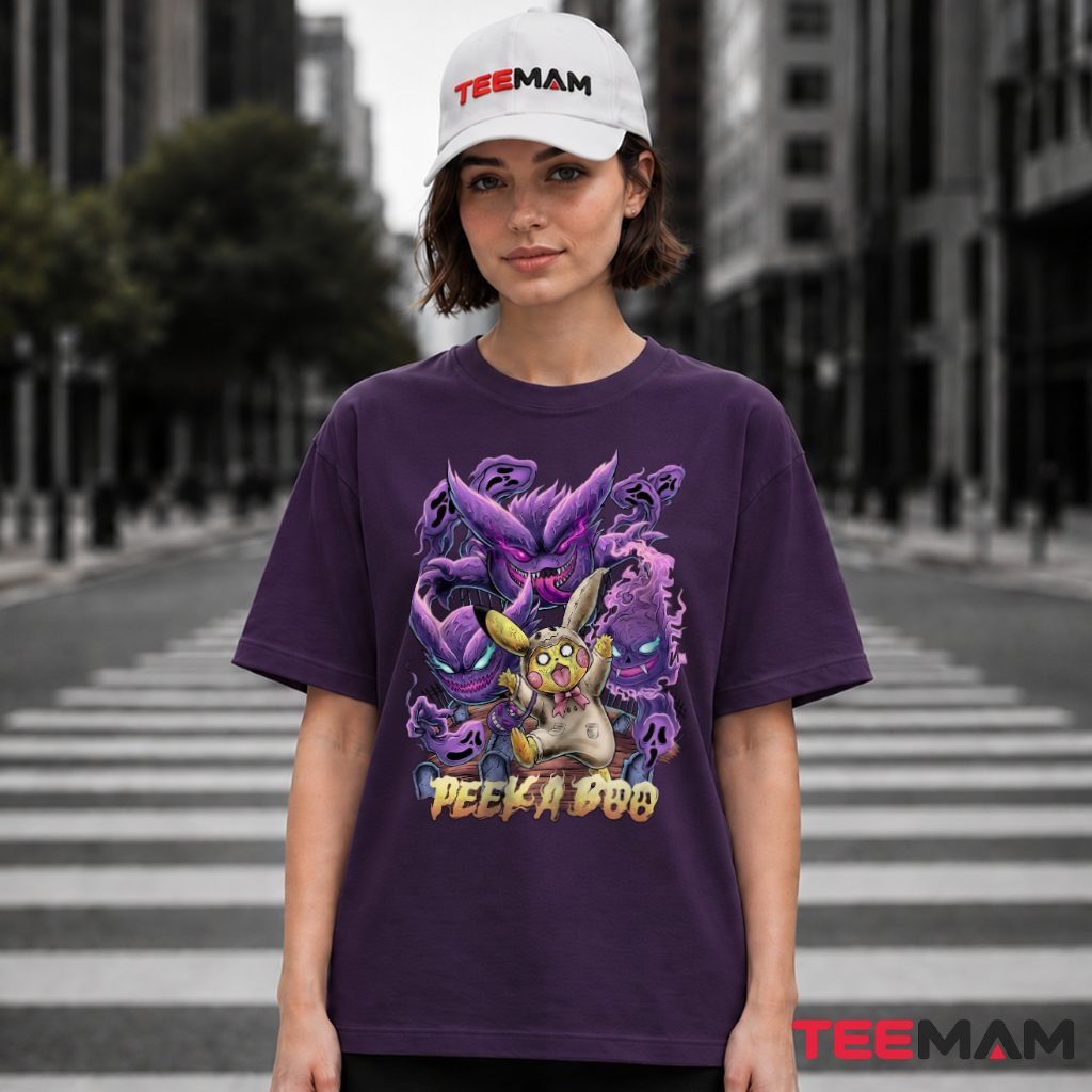 Pokemon Pikachu Spooky Outfit Gengar Halloween T-Shirt