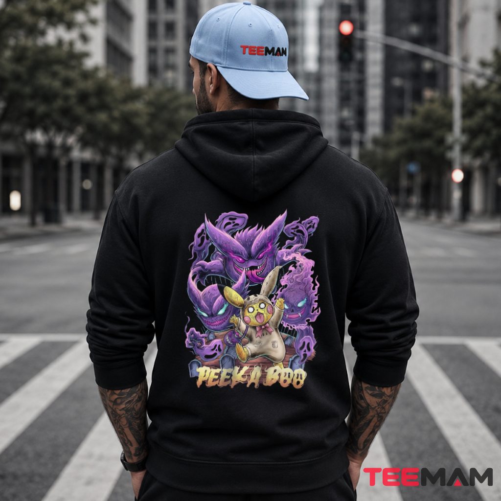 Pokemon Pikachu Spooky Outfit Gengar Halloween Hoodie Pokemon Pikachu Spooky Outfit Gengar Halloween Hoodie