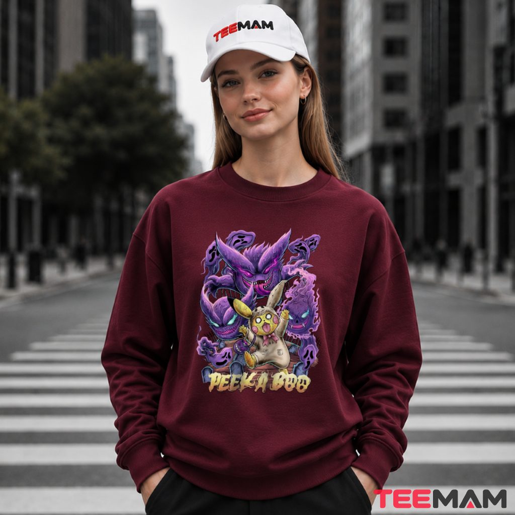 Pokemon Pikachu Spooky Outfit Gengar Halloween Long Sleeve Pokemon Pikachu Spooky Outfit Gengar Halloween Long Sleeve