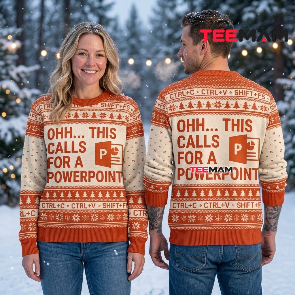 Powerpoint Ugly Christmas Sweater This Calls For A Presentation Back Powerpoint Ugly Christmas Sweater This Calls For A Presentation Back