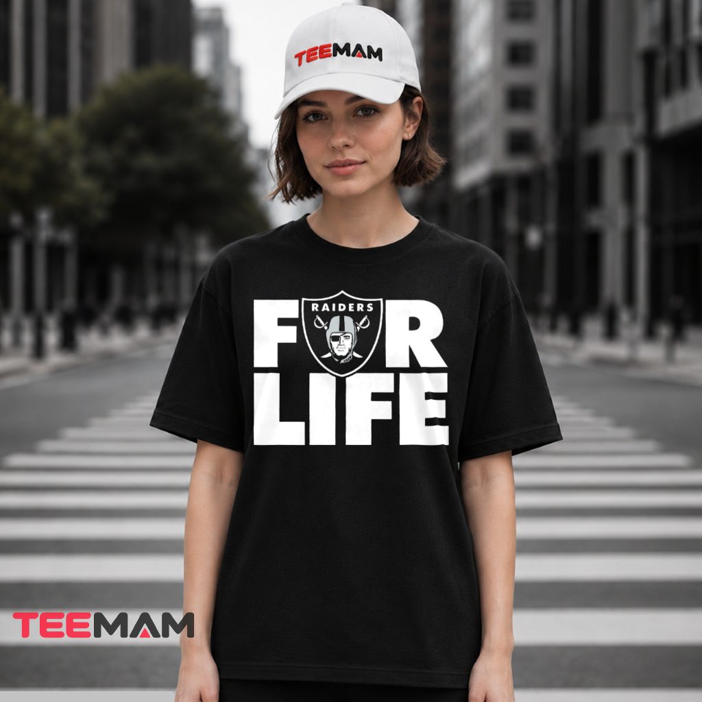 Raiders For Life Bold Logo T-Shirt
