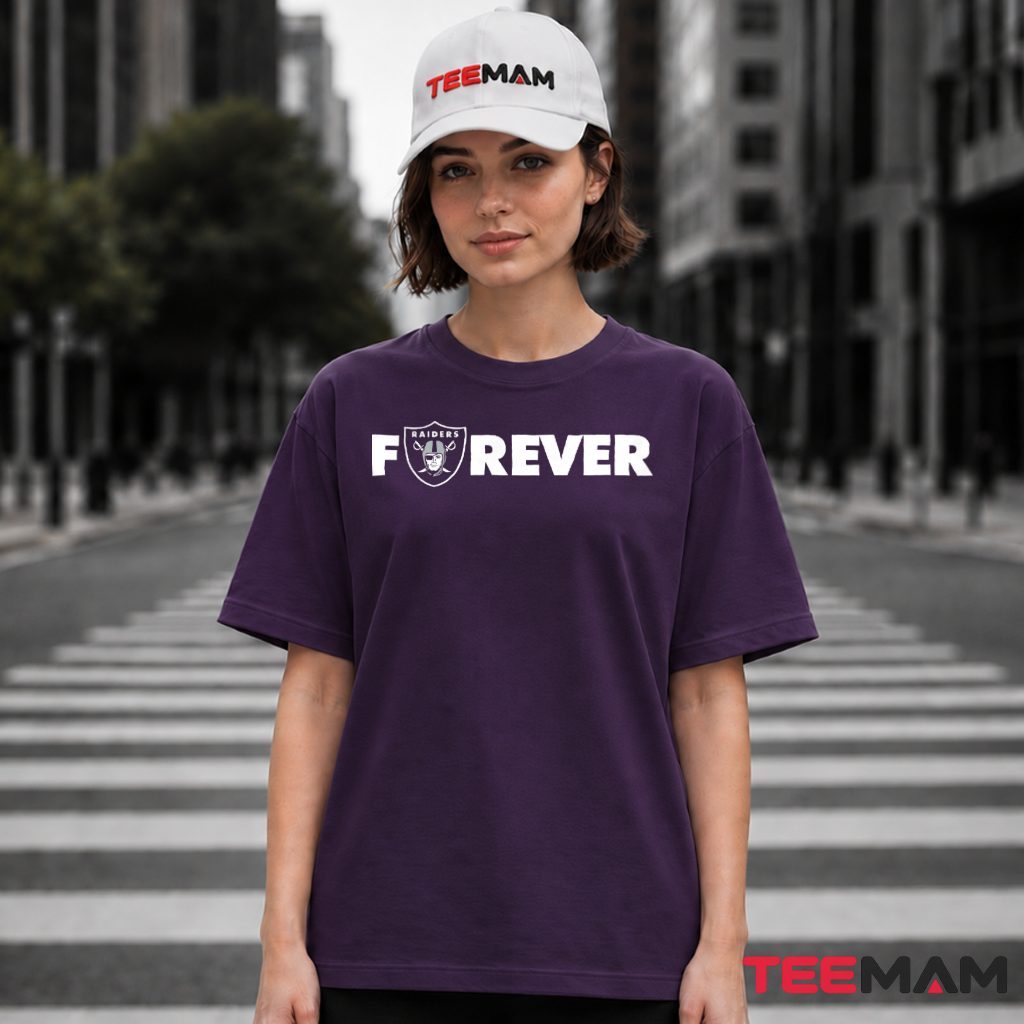Raiders Forever Bold Text Logo T-Shirt