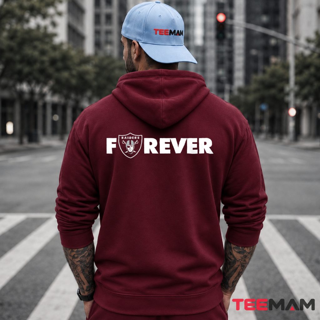 Raiders Forever Bold Text Logo Hoodie Raiders Forever Bold Text Logo Hoodie