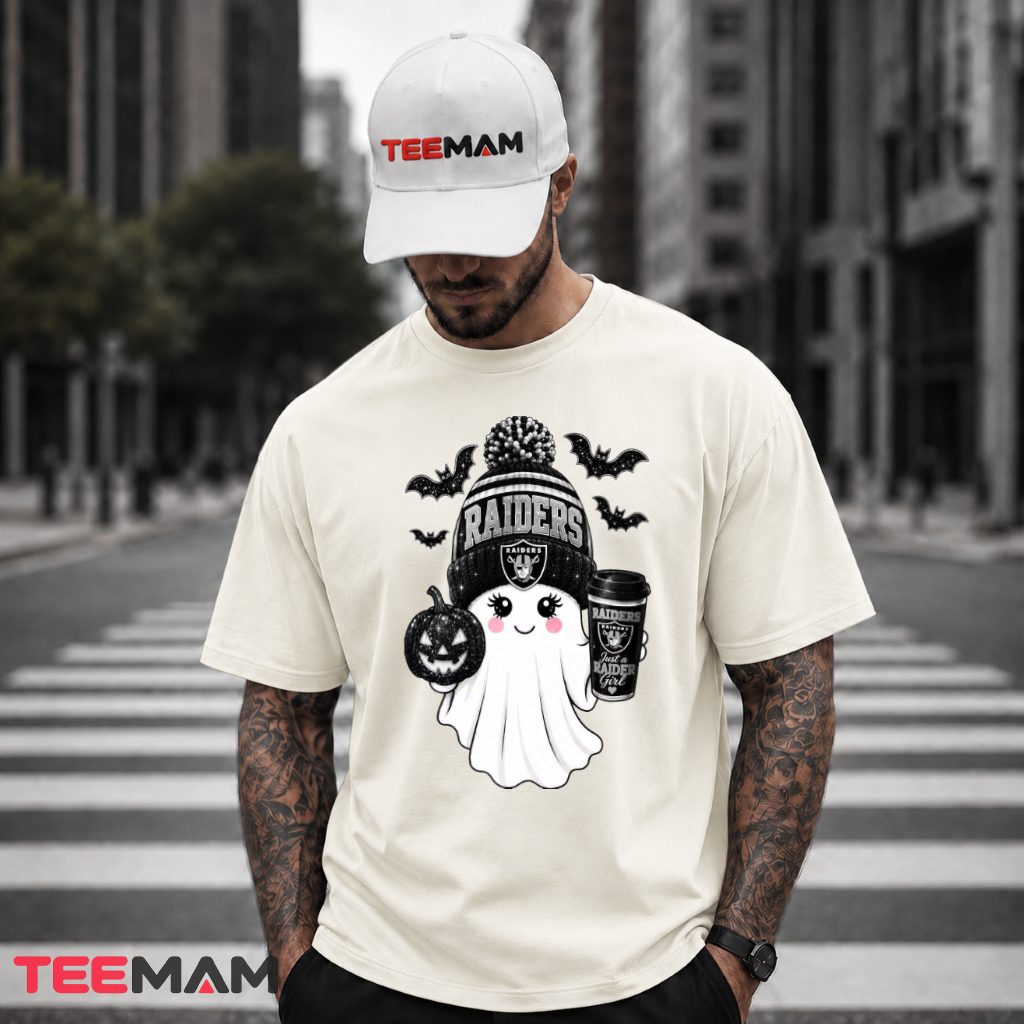 Raiders Halloween Cute Ghost Pumpkin T-Shirt