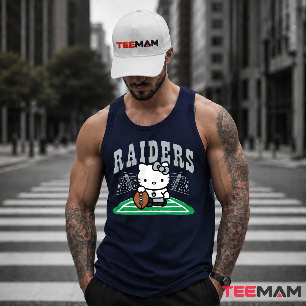 Raiders Hello Kitty Stadium Football Tank Top Raiders Hello Kitty Stadium Football Tank Top