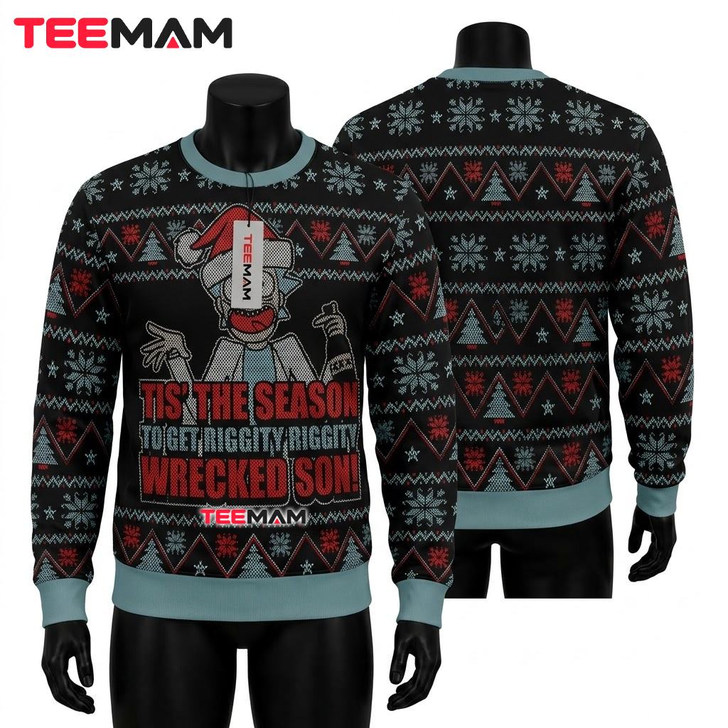 Rick And Morty Ugly Christmas Sweater Aww Geez Rick Rick And Morty Ugly Christmas Sweater Aww Geez Rick