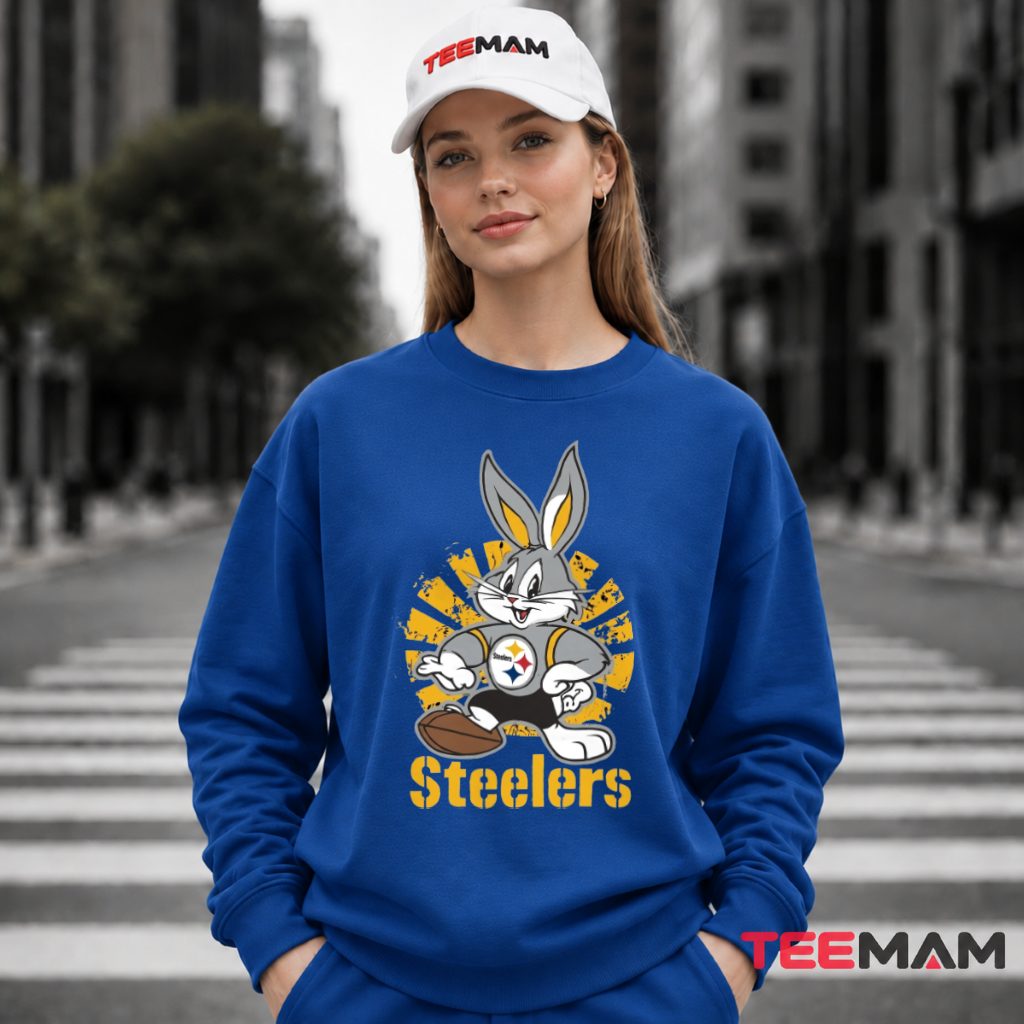 Steelers Bugs Bunny Football Player Long Sleeve Steelers Bugs Bunny Football Player Long Sleeve