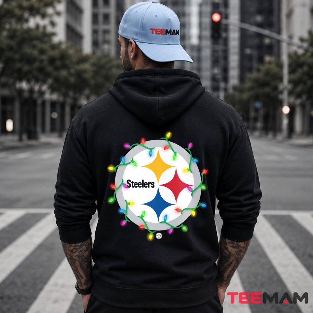 Steelers Christmas Lights Logo Hoodie Steelers Christmas Lights Logo Hoodie