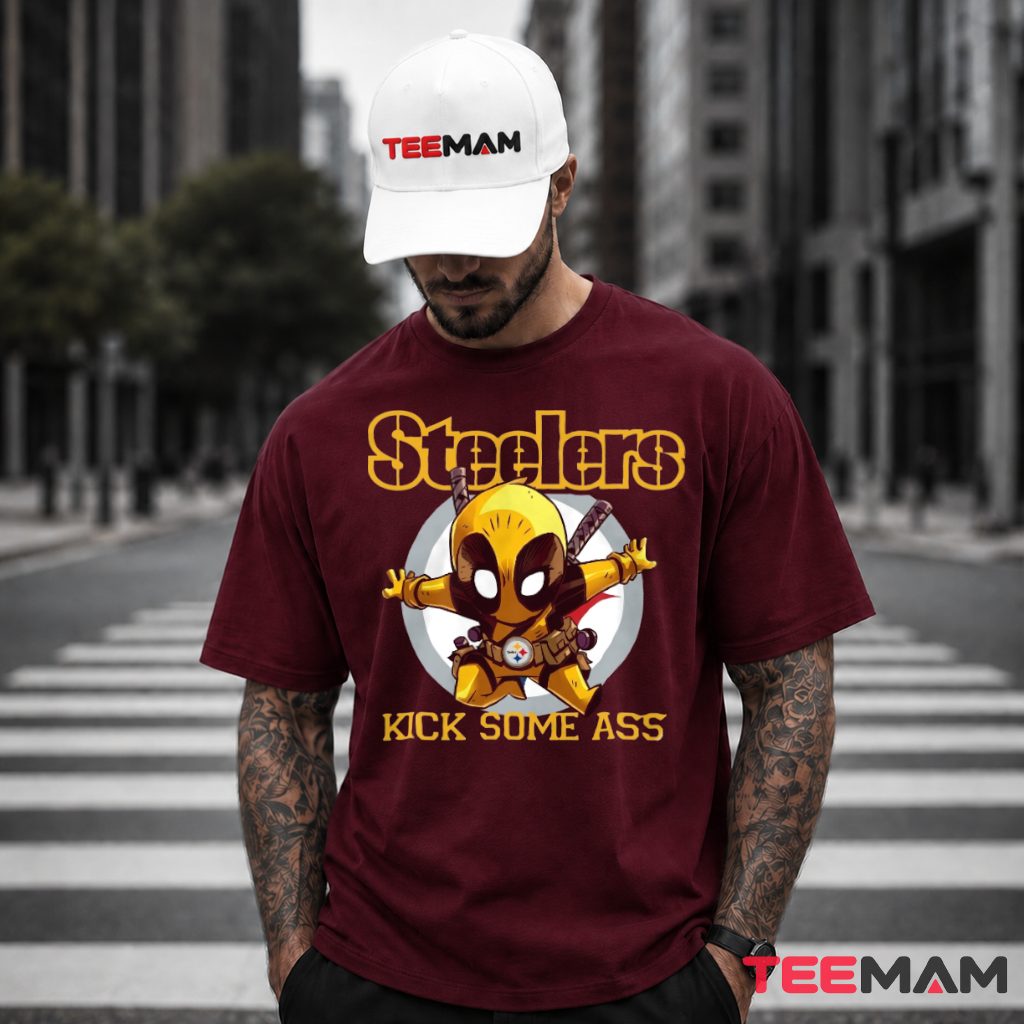 Steelers Deadpool Kick Some T-Shirt