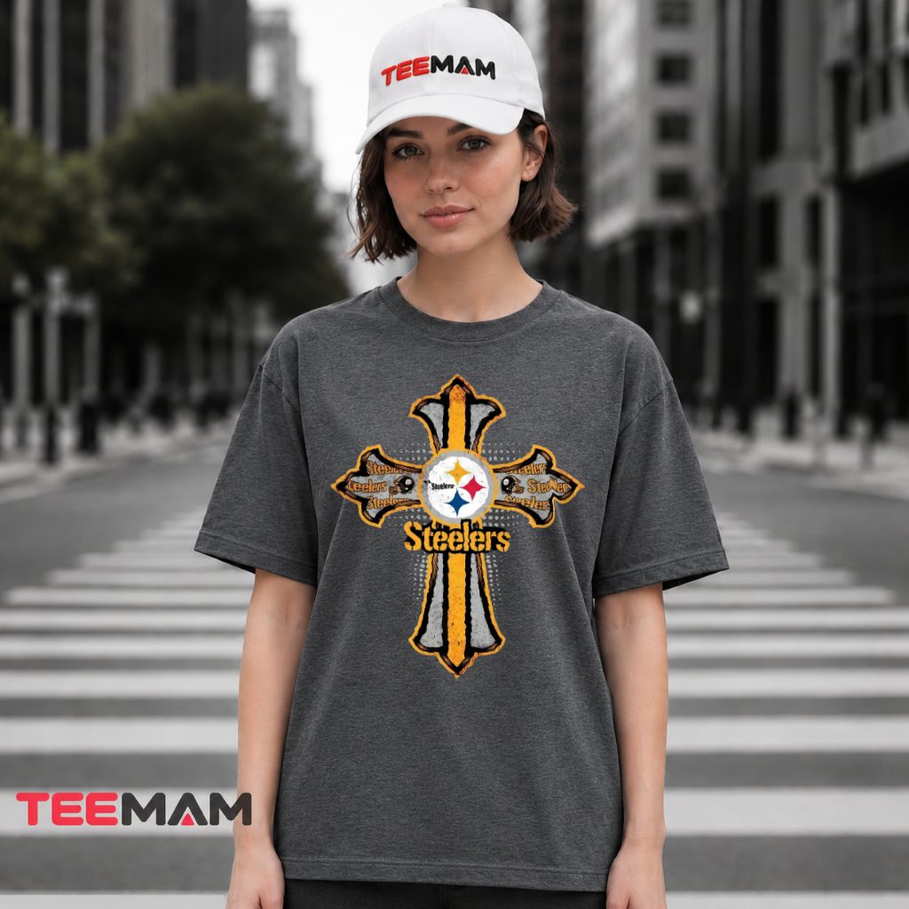 Steelers Faith Cross Football Fan T-Shirt