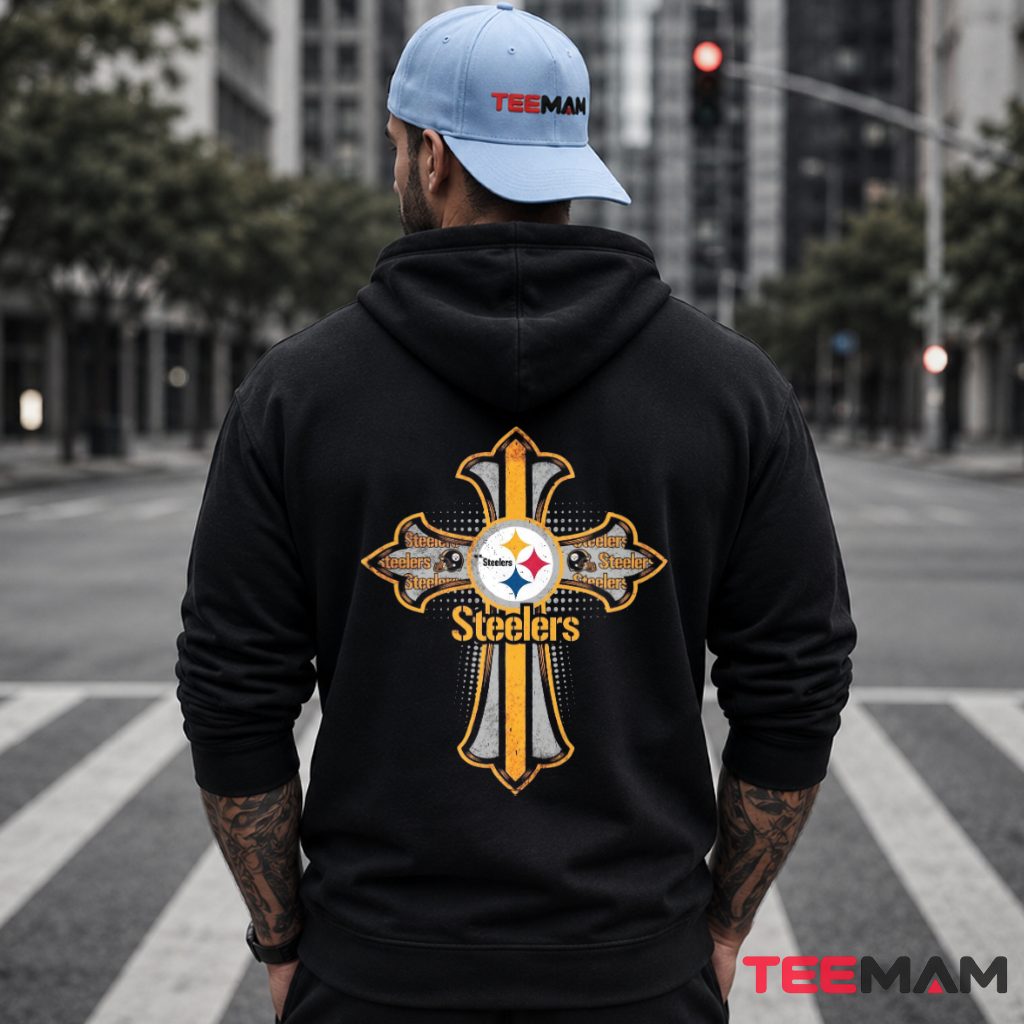 Steelers Faith Cross Football Fan Hoodie Steelers Faith Cross Football Fan Hoodie
