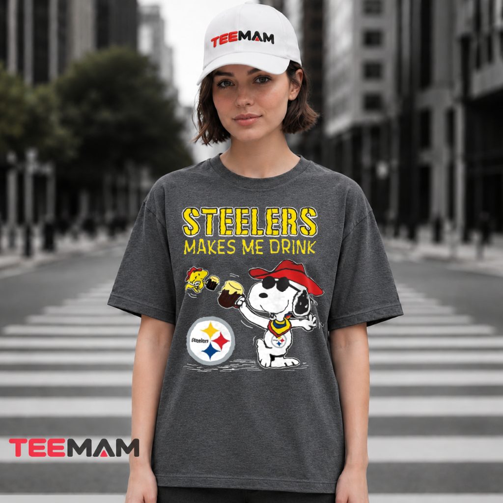 Steelers Makes Me Drink Snoopy T-Shirt