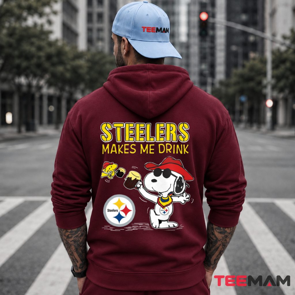 Steelers Makes Me Drink Snoopy Hoodie Steelers Makes Me Drink Snoopy Hoodie