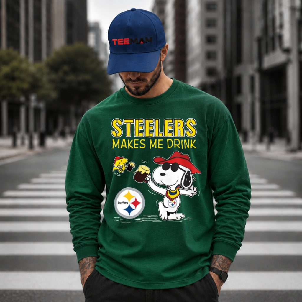 Steelers Makes Me Drink Snoopy Long Sleeve Steelers Makes Me Drink Snoopy Long Sleeve