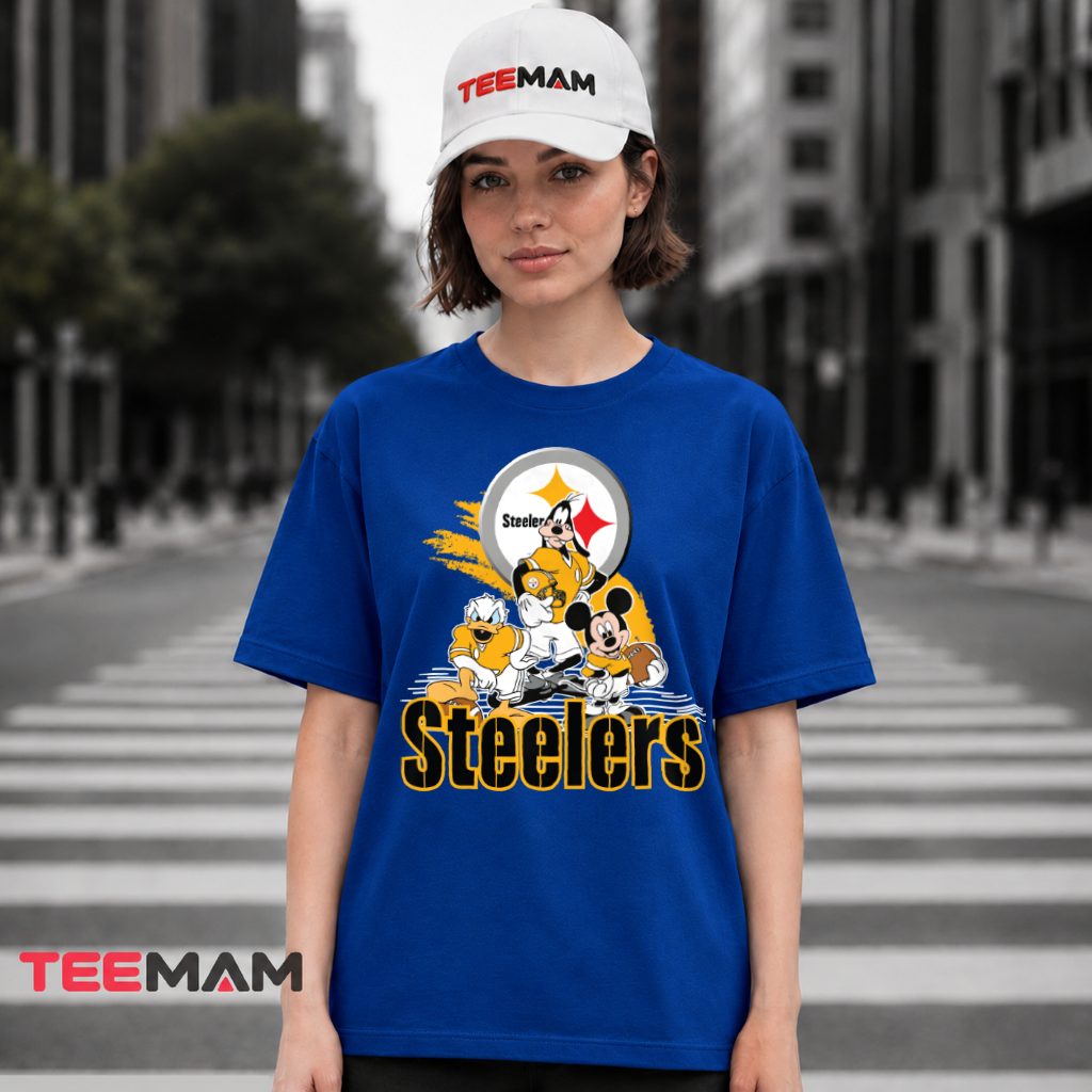 Steelers Mickey Mouse Cartoon Squad T-Shirt