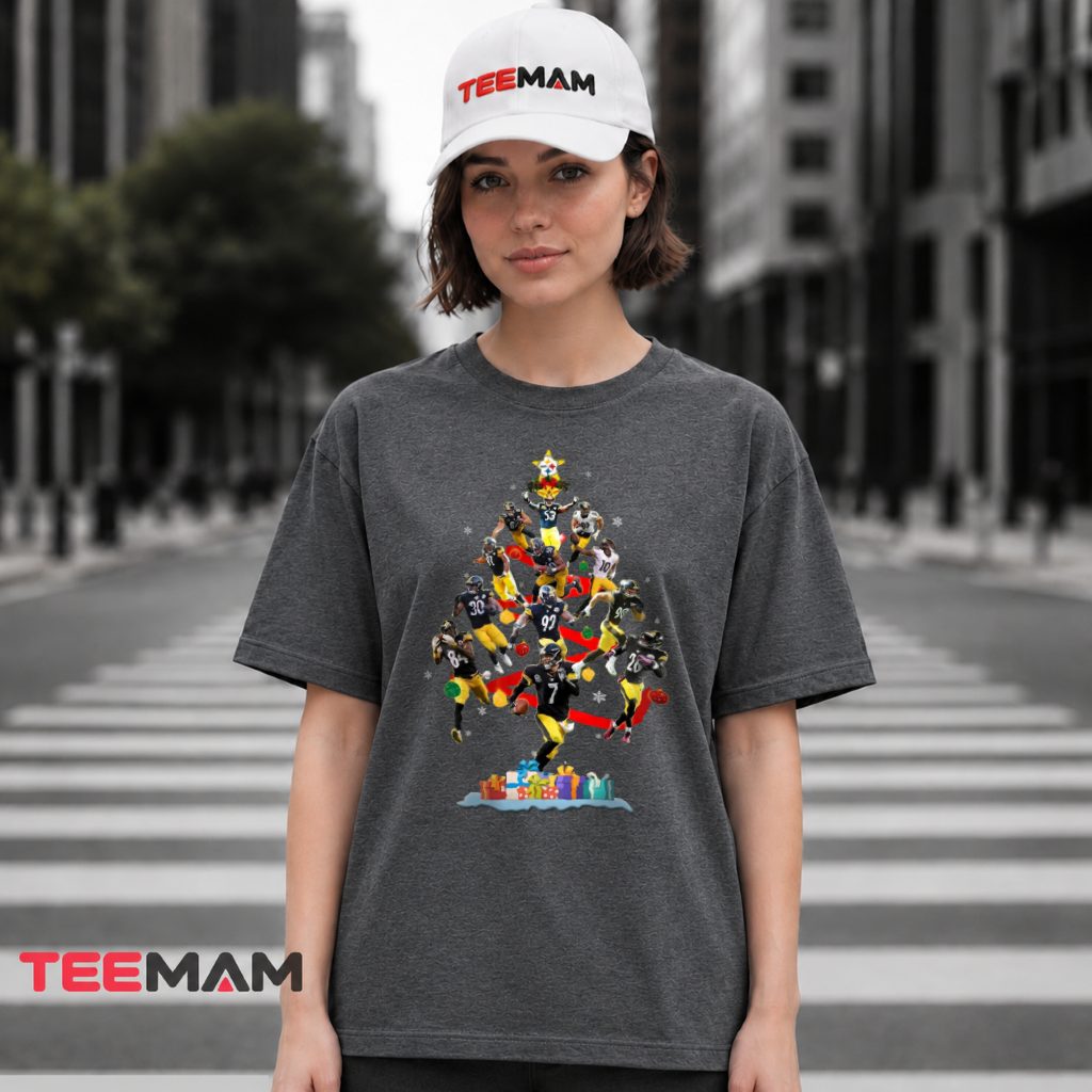 Steelers Players Christmas Tree T-Shirt