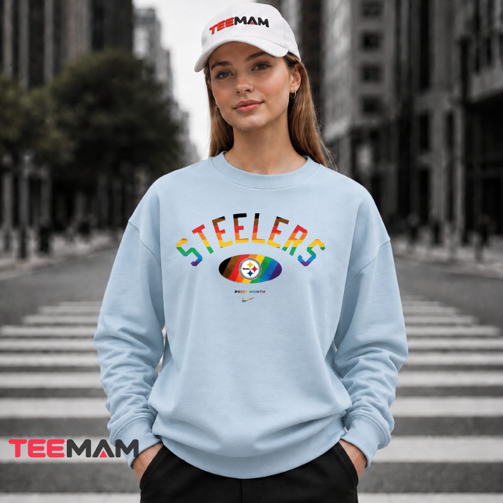 Steelers Pride Month Rainbow Logo Long Sleeve Steelers Pride Month Rainbow Logo Long Sleeve