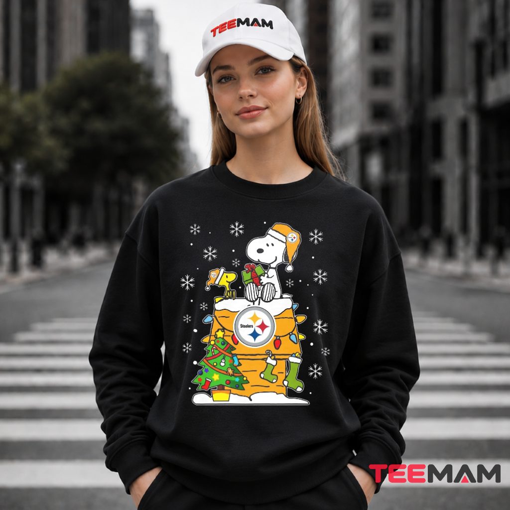 Steelers Snoopy Woodstock Christmas Chimney Long Sleeve Steelers Snoopy Woodstock Christmas Chimney Long Sleeve