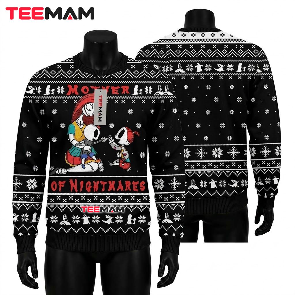 Sally Ugly Halloween Sweater Mother Of Nightmares Chibi Front